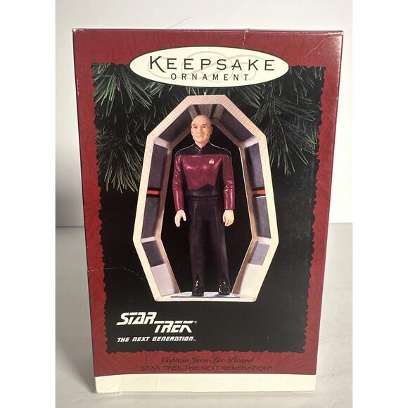 Star Trek The Next Generation Hallmark Keepsake Ornament Captain Picard 1995 - Picture 1 of 6